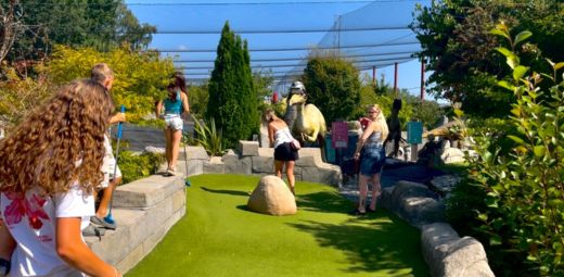 An outdoor garden party at Lexden Wood